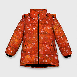 Зимняя куртка для девочки Красная икра