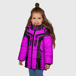 Куртка зимняя для девочки CYBERPUNK FASHION, цвет: 3D-черный — фото 2