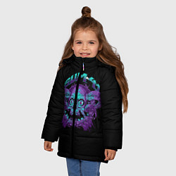 Куртка зимняя для девочки Sum 41, цвет: 3D-черный — фото 2