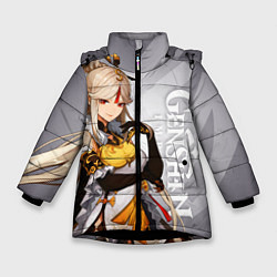 Куртка зимняя для девочки GENSHIN IMPACT, НИН ГУАН, цвет: 3D-черный