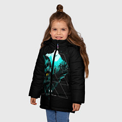 Куртка зимняя для девочки DESTINY, цвет: 3D-светло-серый — фото 2
