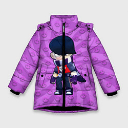 Куртка зимняя для девочки BRAWL STARS EDGAR, цвет: 3D-черный