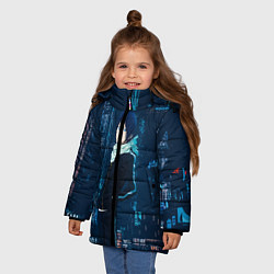 Куртка зимняя для девочки Ято, цвет: 3D-черный — фото 2
