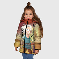 Куртка зимняя для девочки Разочарование, цвет: 3D-красный — фото 2