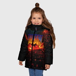 Куртка зимняя для девочки DOOM MARS, цвет: 3D-красный — фото 2