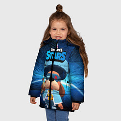Куртка зимняя для девочки Генерал Гавс brawl stars, цвет: 3D-красный — фото 2