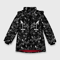 Куртка зимняя для девочки Mayhem, цвет: 3D-красный