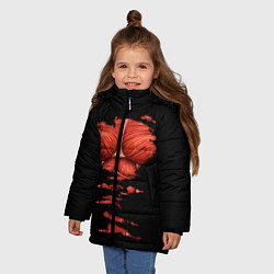 Куртка зимняя для девочки Титан, цвет: 3D-черный — фото 2