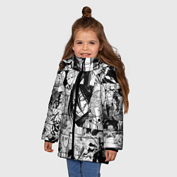 Куртка зимняя для девочки One-Punch Man Ванпачмен, цвет: 3D-черный — фото 2