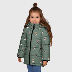Куртка зимняя для девочки Овчарка, цвет: 3D-черный — фото 2