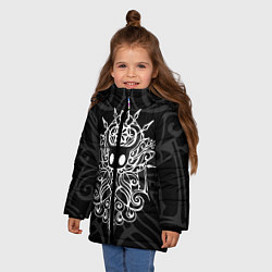 Куртка зимняя для девочки HOLLOW KNIGHT ХОЛЛОУ НАЙТ, цвет: 3D-черный — фото 2