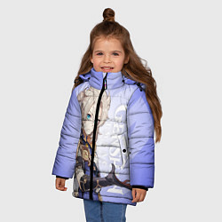 Куртка зимняя для девочки GENSHIN IMPACT, АЛЬБЕДО, цвет: 3D-черный — фото 2