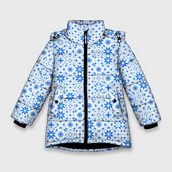 Зимняя куртка для девочки Орнамент снежинки