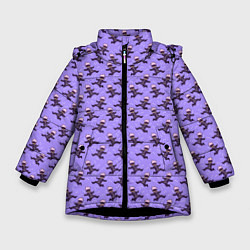 Куртка зимняя для девочки ГОДЖО САТОРУ GOJO SATORU, цвет: 3D-черный