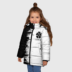 Куртка зимняя для девочки Чёрный клевер,, цвет: 3D-черный — фото 2