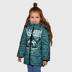 Куртка зимняя для девочки Valheim, цвет: 3D-светло-серый — фото 2