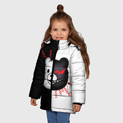 Куртка зимняя для девочки MONOKUMA МОНОКУМА, цвет: 3D-черный — фото 2