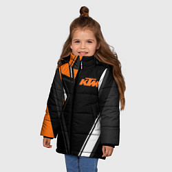Куртка зимняя для девочки KTM КТМ, цвет: 3D-светло-серый — фото 2