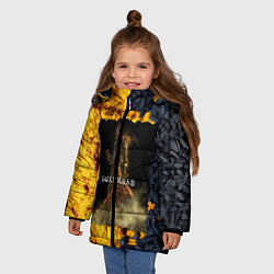 Куртка зимняя для девочки DARK SOULS 3, цвет: 3D-черный — фото 2