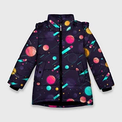 Зимняя куртка для девочки Космические движения комет