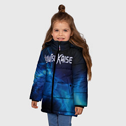 Куртка зимняя для девочки Магическая Битва, цвет: 3D-черный — фото 2