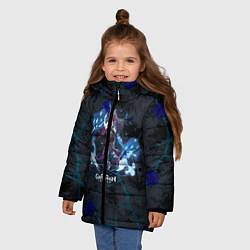 Куртка зимняя для девочки Genshin Impact - Rosaria, цвет: 3D-черный — фото 2