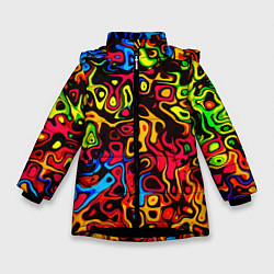 Куртка зимняя для девочки LIQUID, цвет: 3D-черный