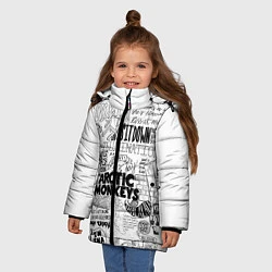 Куртка зимняя для девочки Arctic Monkeys, цвет: 3D-черный — фото 2