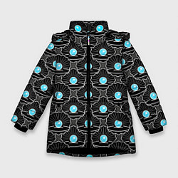 Куртка зимняя для девочки Жемчужина моря, цвет: 3D-черный