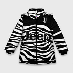 Куртка зимняя для девочки JUVENTUS TORINO HOME, цвет: 3D-черный