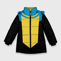 Куртка зимняя для девочки Костюм Неуязвимого, цвет: 3D-черный