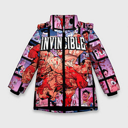 Куртка зимняя для девочки Неуязвимый Invincible, цвет: 3D-черный