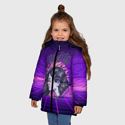 Куртка зимняя для девочки Девушка - пантера StayWild, цвет: 3D-черный — фото 2