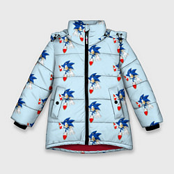 Куртка зимняя для девочки Sonics dance, цвет: 3D-красный