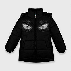 Куртка зимняя для девочки Smoke Eyes, цвет: 3D-черный