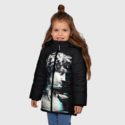 Куртка зимняя для девочки David Glitch, цвет: 3D-черный — фото 2