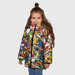 Куртка зимняя для девочки Capcom World, цвет: 3D-черный — фото 2