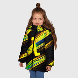 Куртка зимняя для девочки Half-Life Gordon, цвет: 3D-черный — фото 2