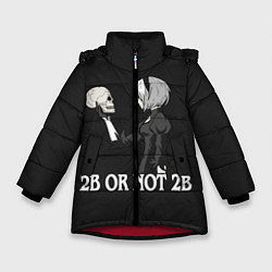 Куртка зимняя для девочки 2B OR NOT 2B, цвет: 3D-красный