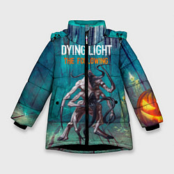 Куртка зимняя для девочки Dying light Мутант, цвет: 3D-черный