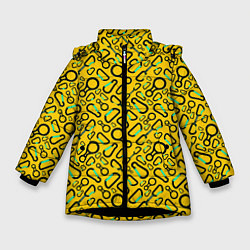 Куртка зимняя для девочки Альпинист, цвет: 3D-черный