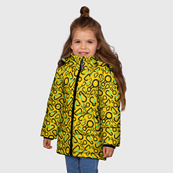 Куртка зимняя для девочки Альпинист, цвет: 3D-черный — фото 2
