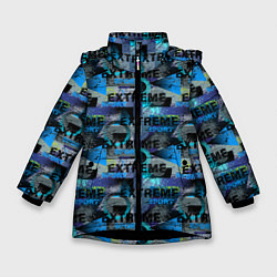 Куртка зимняя для девочки EXTREME, цвет: 3D-черный