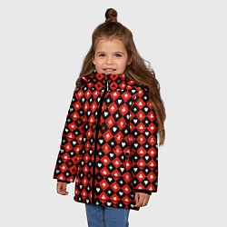 Куртка зимняя для девочки Масти, цвет: 3D-черный — фото 2