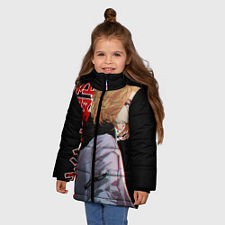 Куртка зимняя для девочки Токийские мстители, цвет: 3D-черный — фото 2