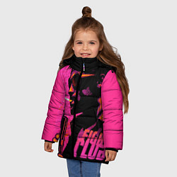 Куртка зимняя для девочки Тайлер Дёрден с динамитом, цвет: 3D-черный — фото 2