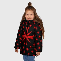 Куртка зимняя для девочки FAR CRY 5 SINNER СЕКТА, цвет: 3D-красный — фото 2