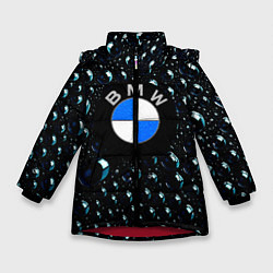 Куртка зимняя для девочки BMW Collection Storm, цвет: 3D-красный