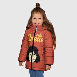 Куртка зимняя для девочки Амели фильм, цвет: 3D-черный — фото 2
