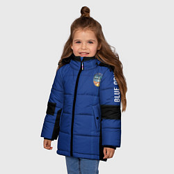Куртка зимняя для девочки Blue origin Костюм астронавта, цвет: 3D-черный — фото 2